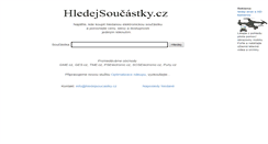 Desktop Screenshot of hledejsoucastky.cz